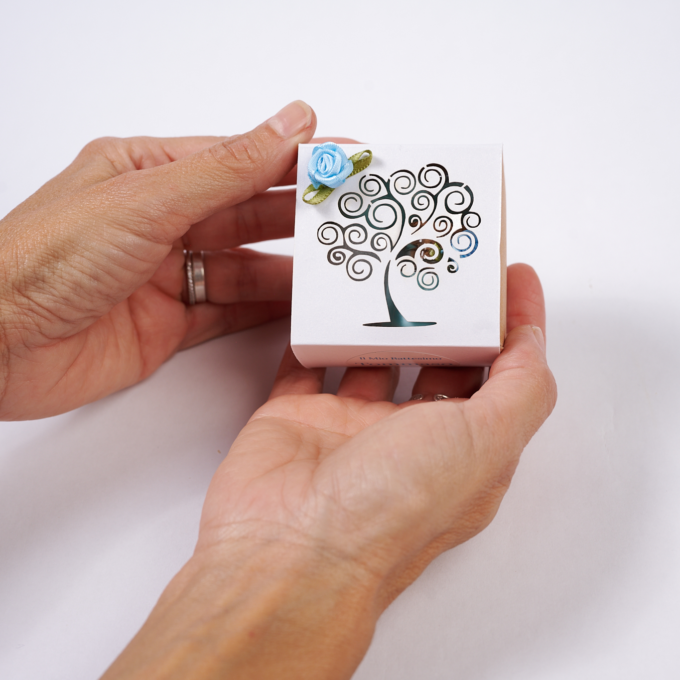 Portaconfetti con Mini Candela 10g