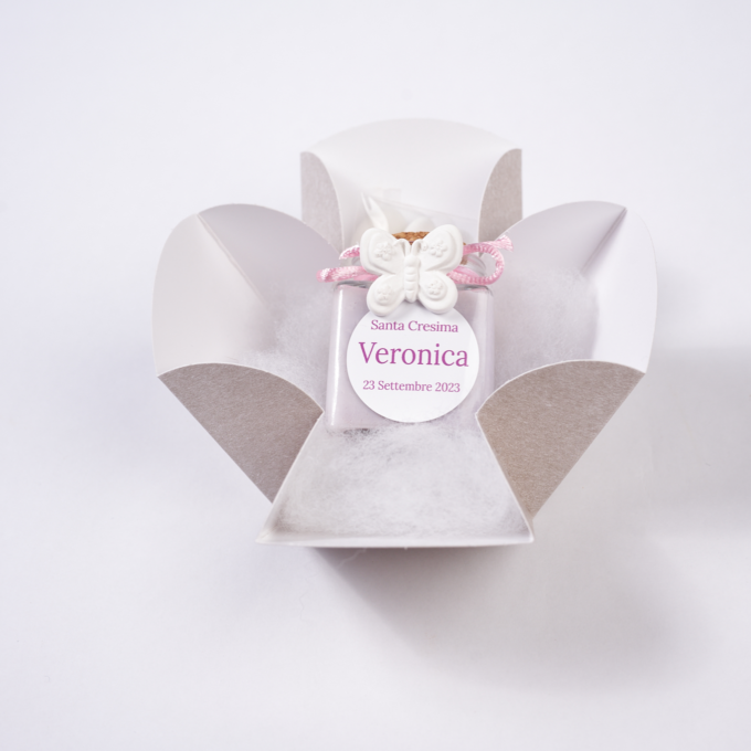 Candela 50g con Confezione Apertura a Fiore