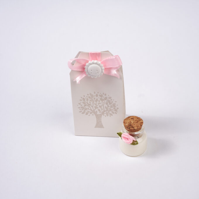 Portaconfetti con Albero della Vita e Mini Candelina