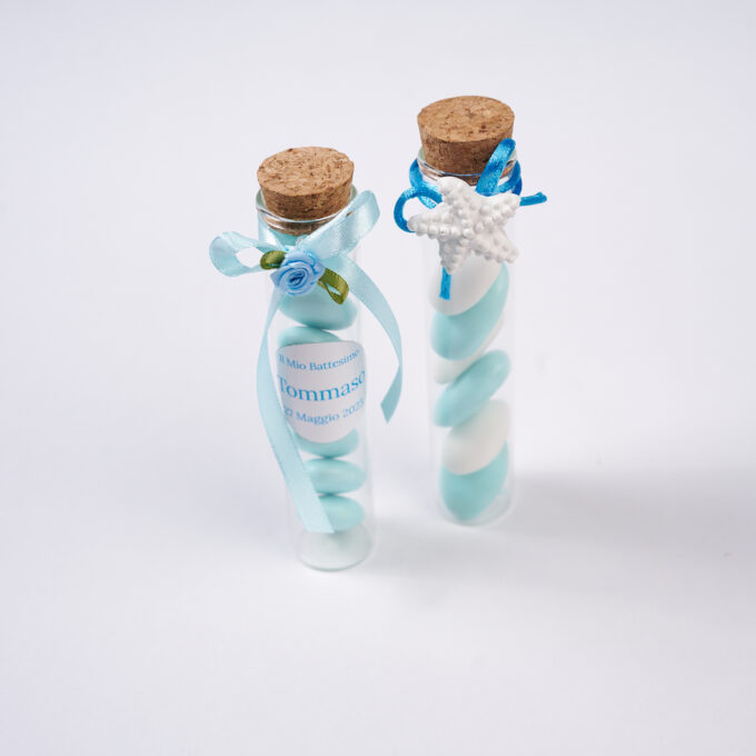 Portaconfetti in Vetro Azzurro