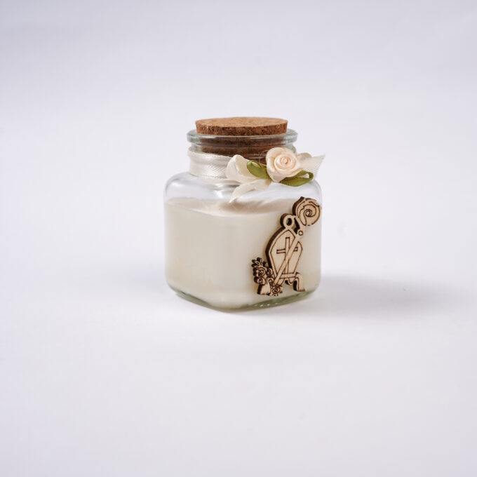 Candela con Sagoma Cresima in Legno